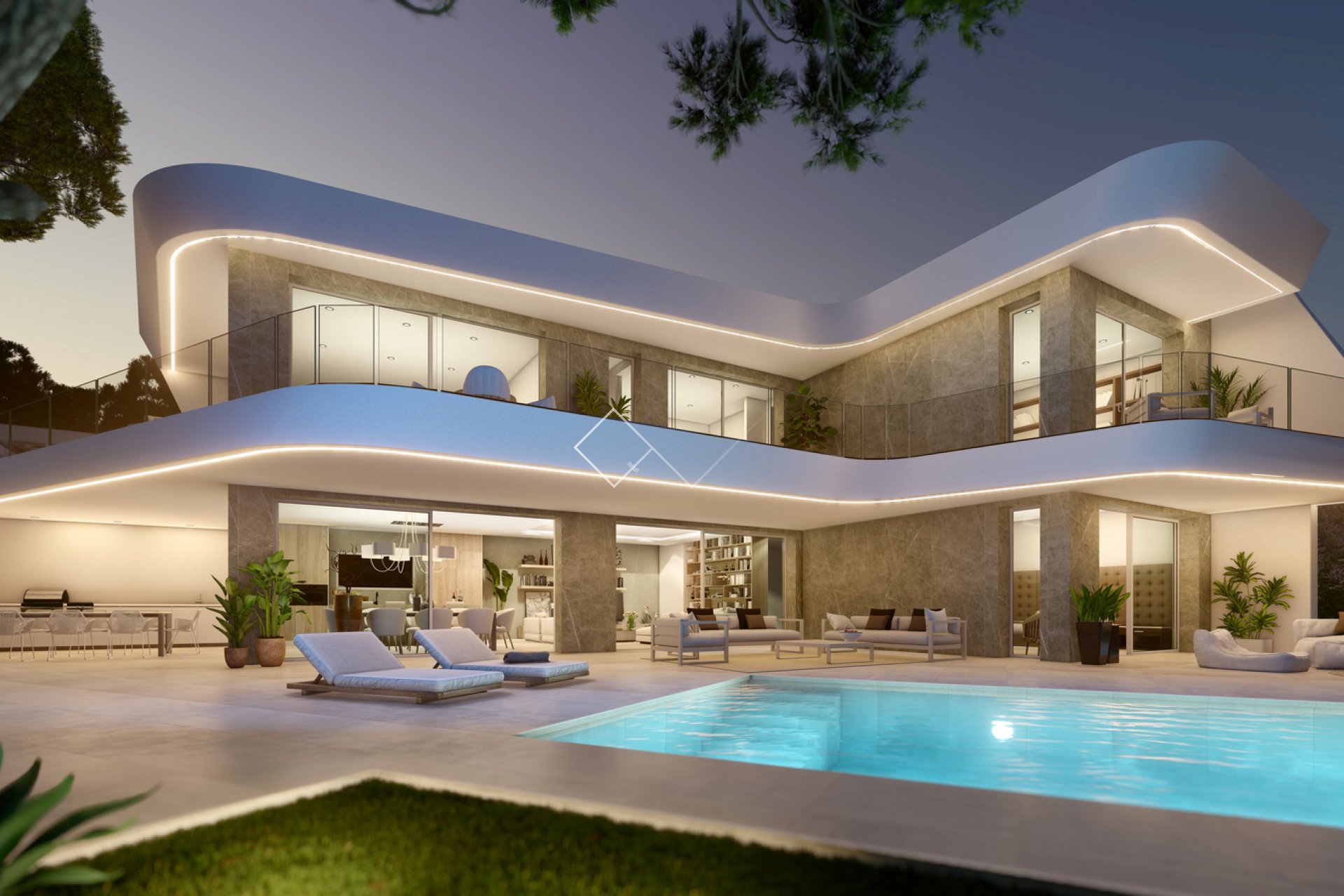 diseño moderno - Villa de lujo nueva en El Portet, Moraira