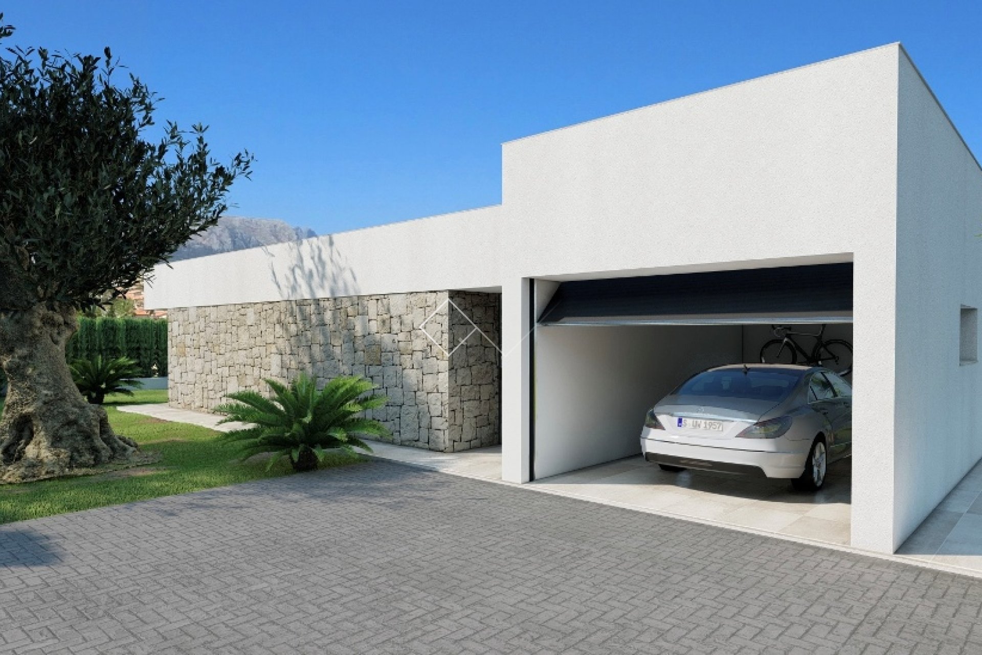 Garage - Villa im modernen Stil zu verkaufen in Calpe, Gran Sol