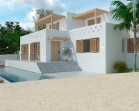 Ibiza stijl villa te koop in Moraira