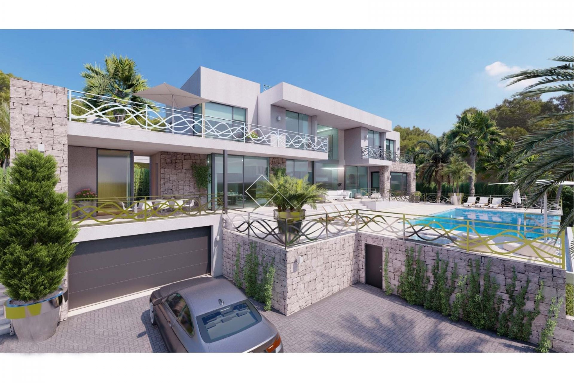 Immobilie - Beeindruckende neu gebaute erste Linie Villa mit spektakulärem Meerblick, Calpe