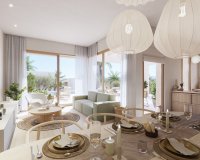 inside - New semi-detached Ibiza style villas for sale in Moraira