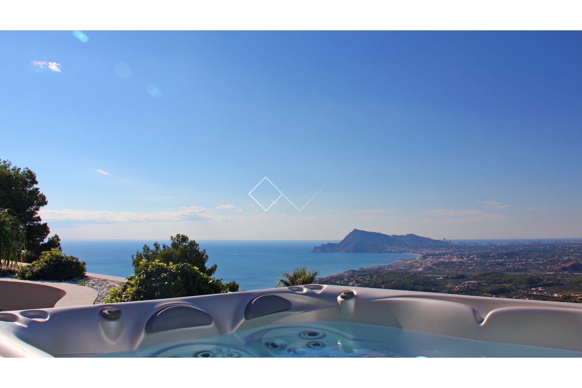 jacuzzi met zeezicht - Appartement de luxe met uitzicht op zee in Altea