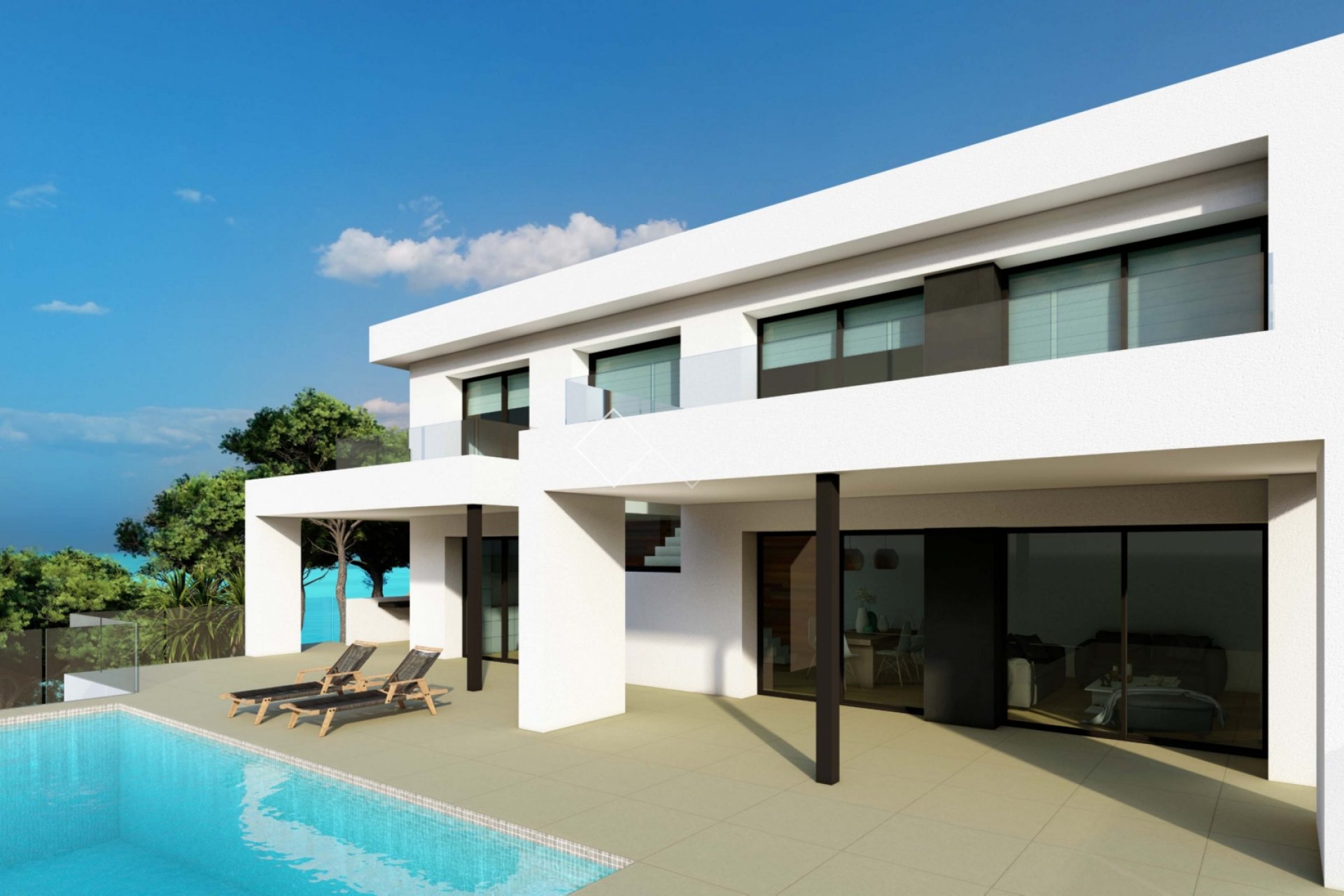 Jazmines - Design villa te koop met zeezicht in Benitachell