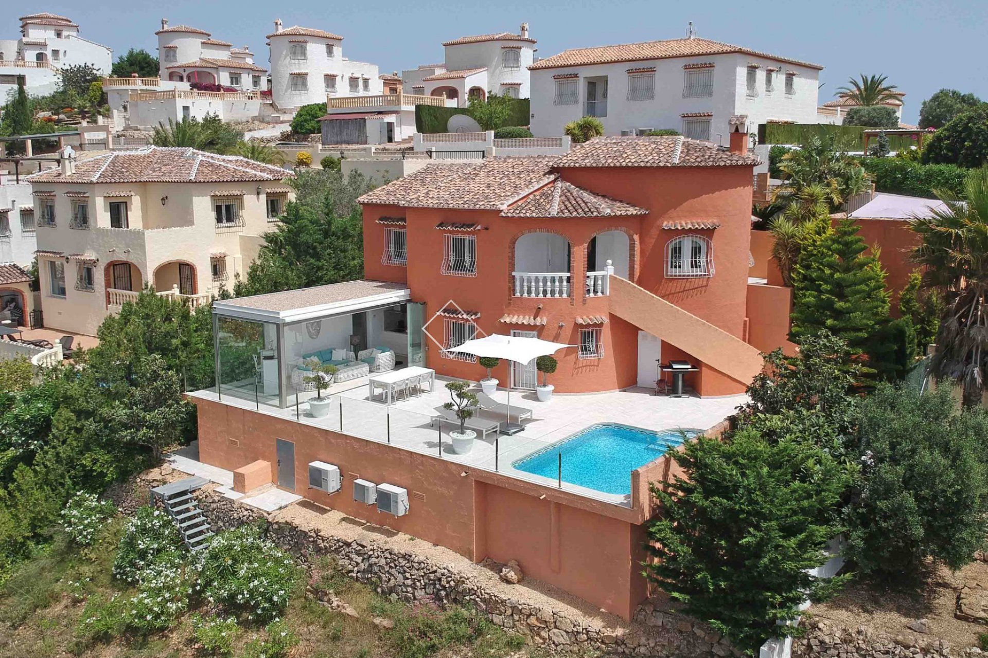 la propriété - Villa rénovée à vendre avec vue imprenable sur la mer à Pedreguer