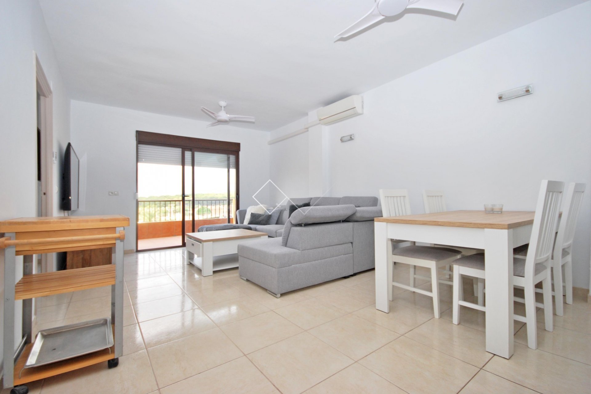 living room - Apartment with sea view for sale in Moraira centre