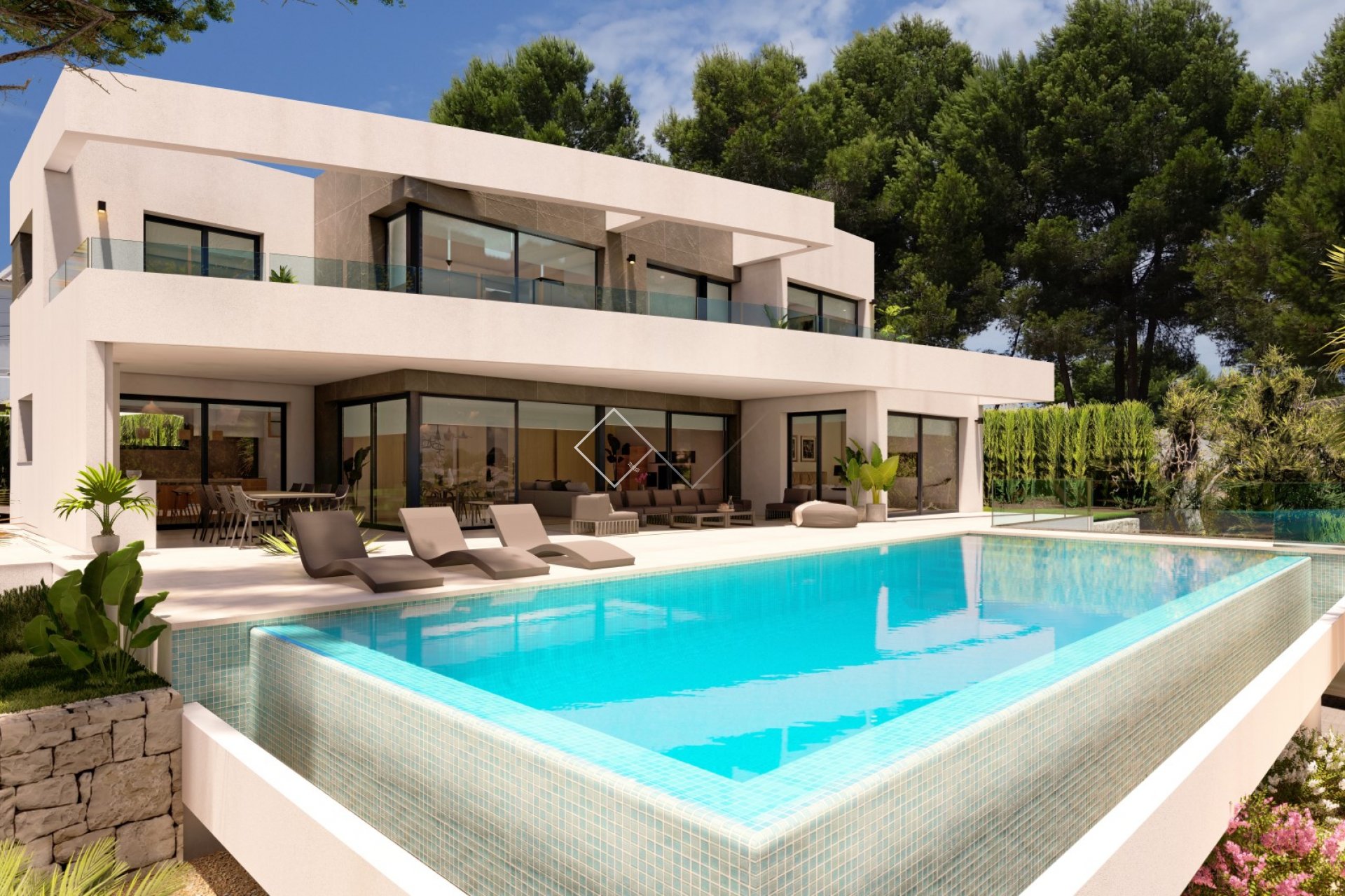 Luxurious villa with sea views for sale in Moraira