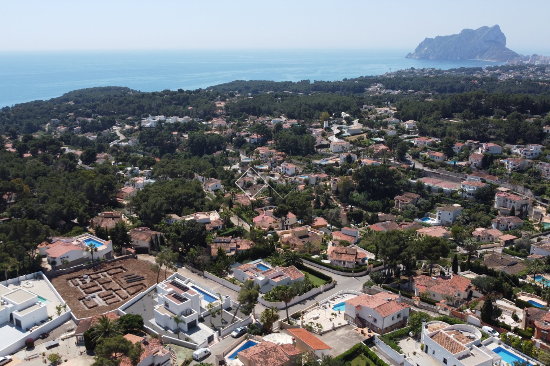 Meerblick im obersten Stockwerk - Fertige Neubauvilla zu verkaufen, Benissa Küste