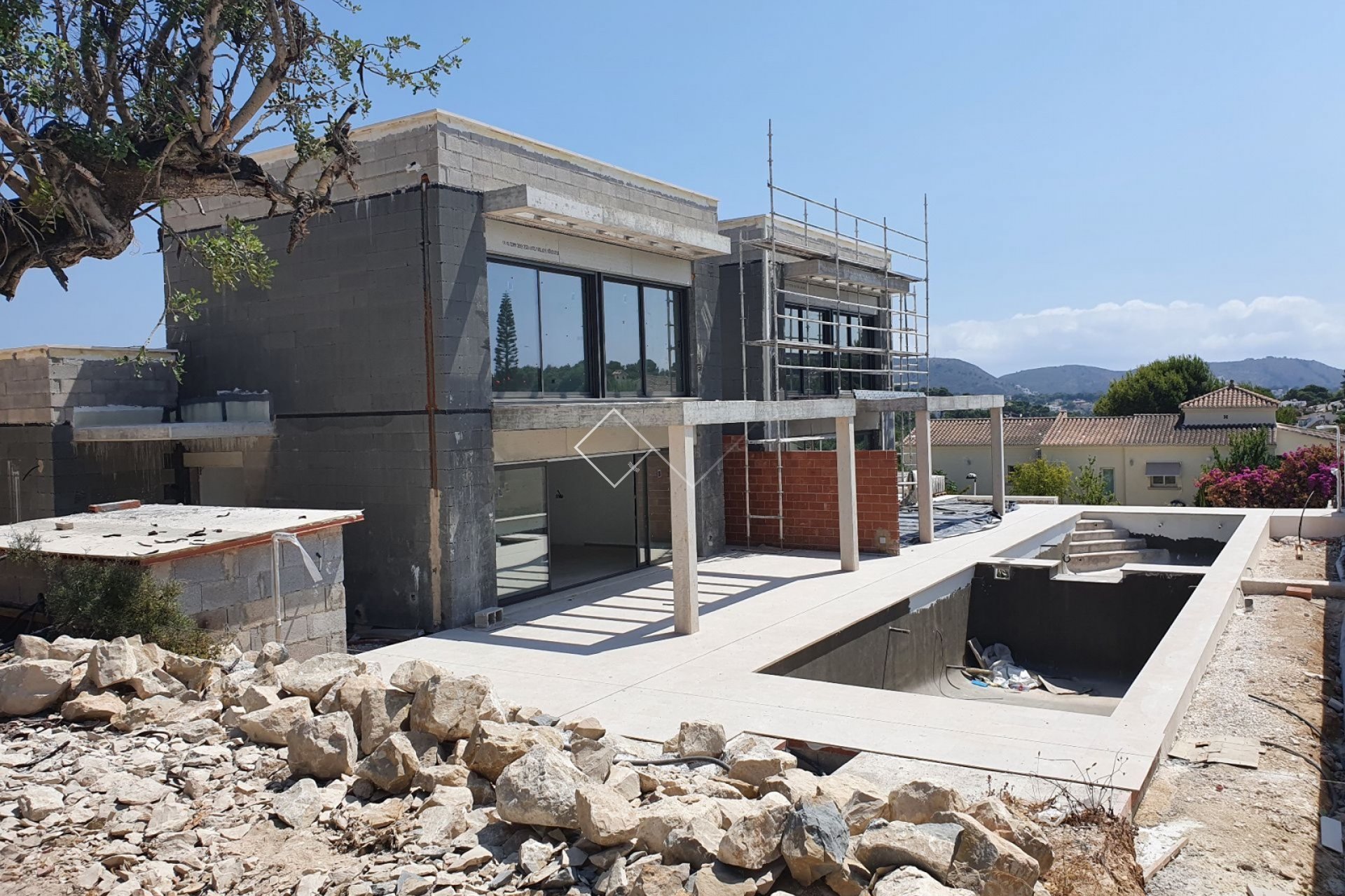 Modern semi-detached villa for sale in Moraira