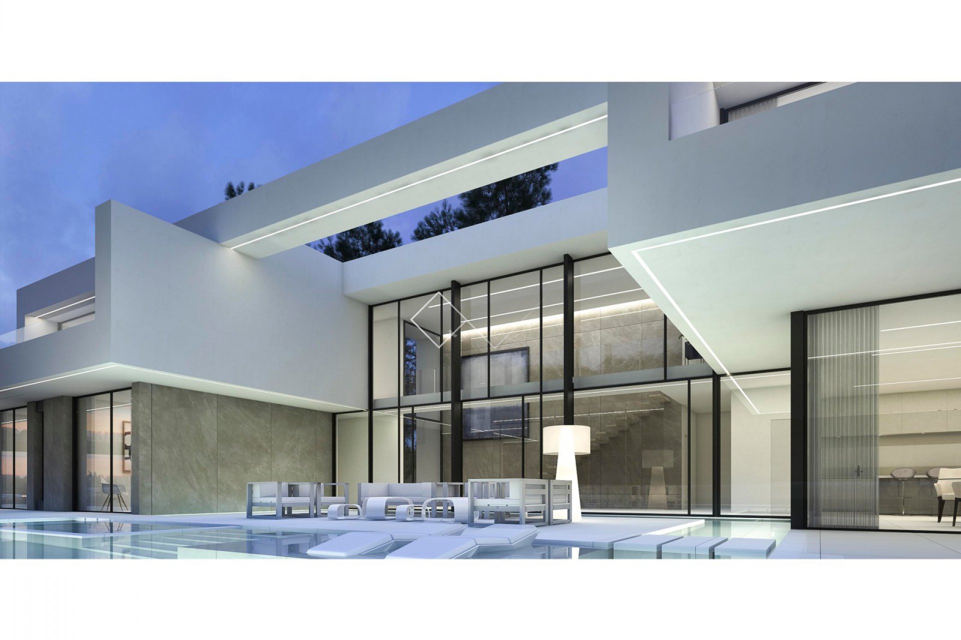 Neubau einer Design-Villa auf großem Grundstück in Benimeit, Moraira