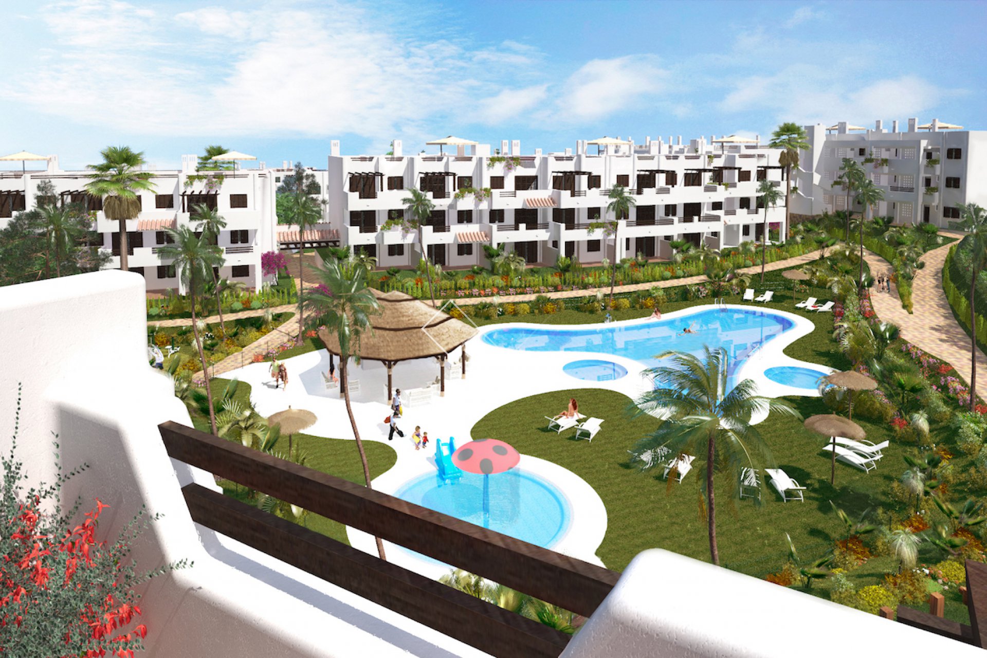 Neuf - Maison mitoyenne - S.Juan de los Terreros - Plage