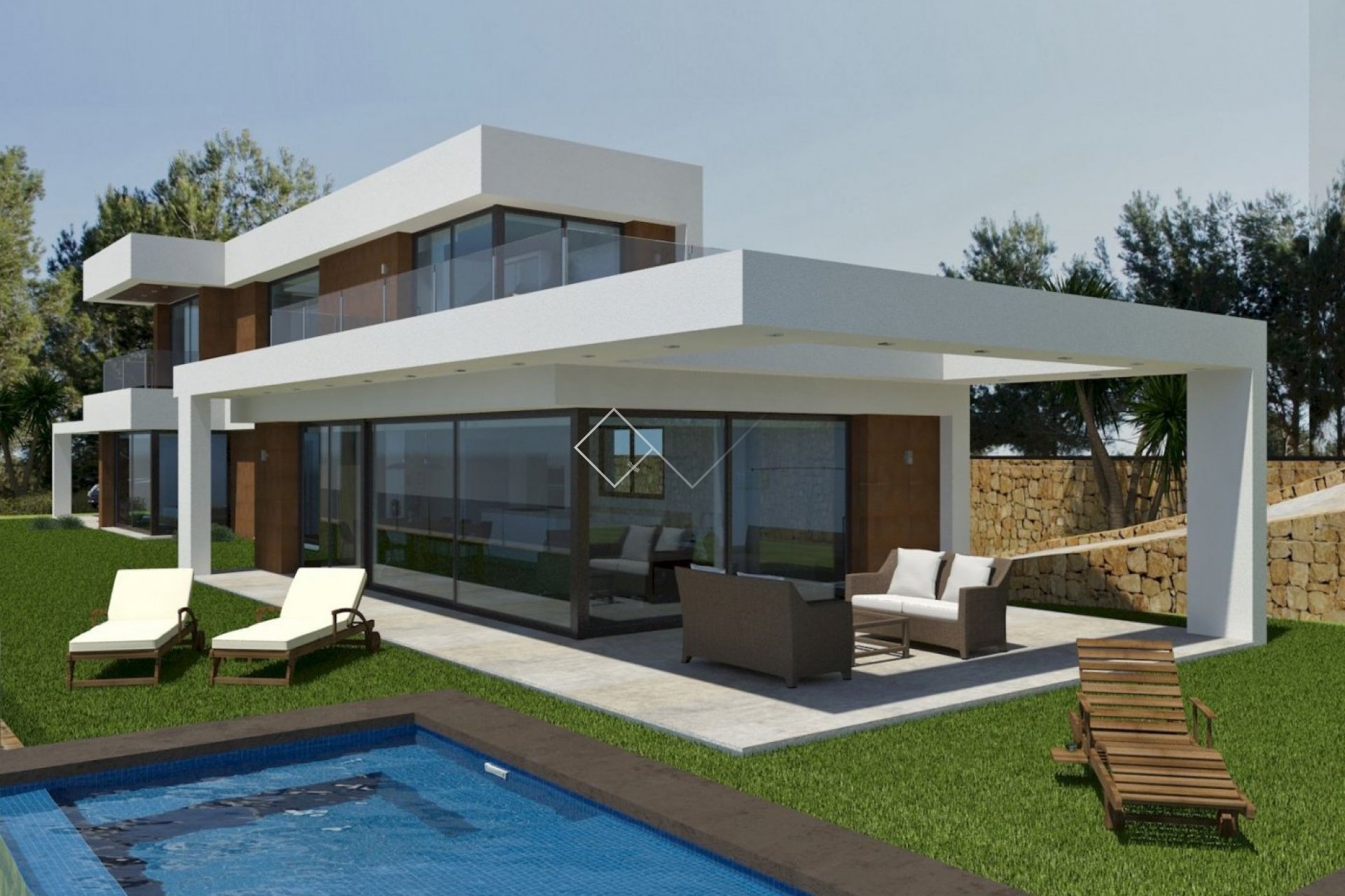 nieuwbouw javea - Moderne villa in aanbouw te koop in Javea