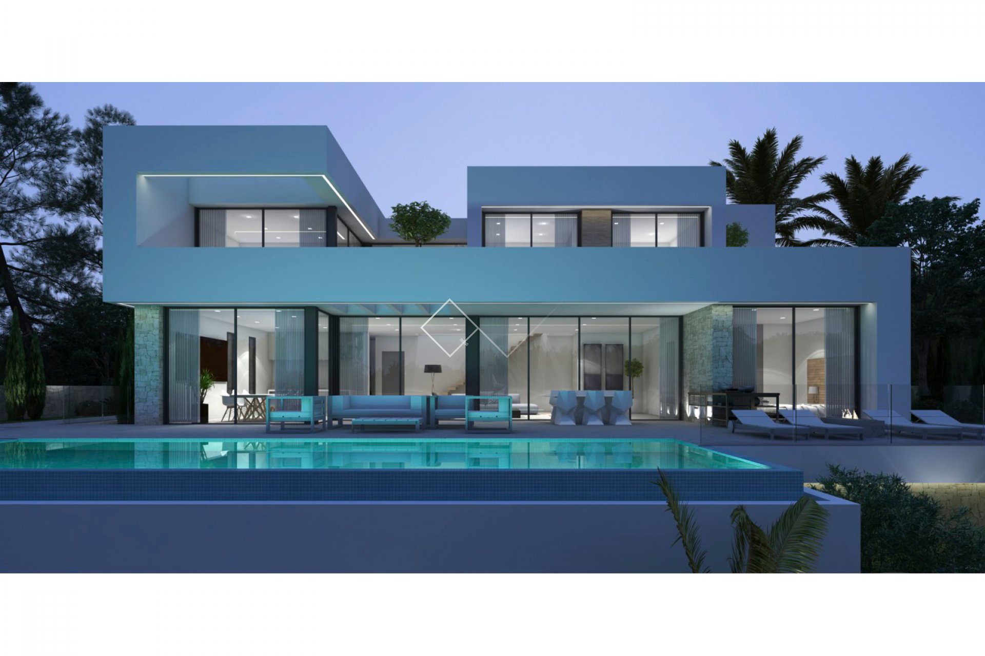 nieuwbouw - Project: villa met zeezicht in Fanadix, Moraira