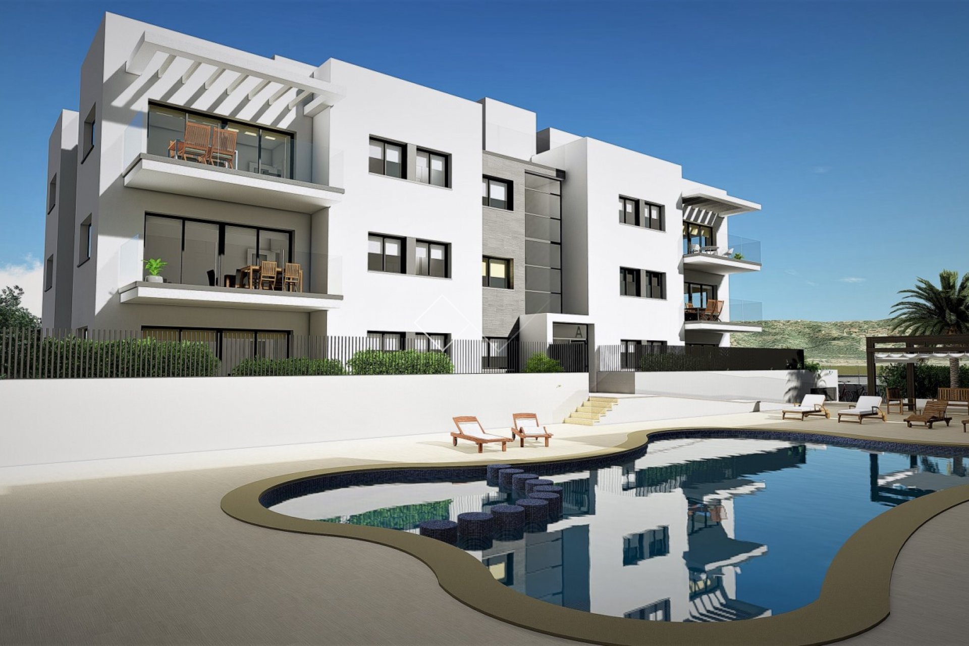  Nouveaux appartements de 3 chambres à Arenal, Javea