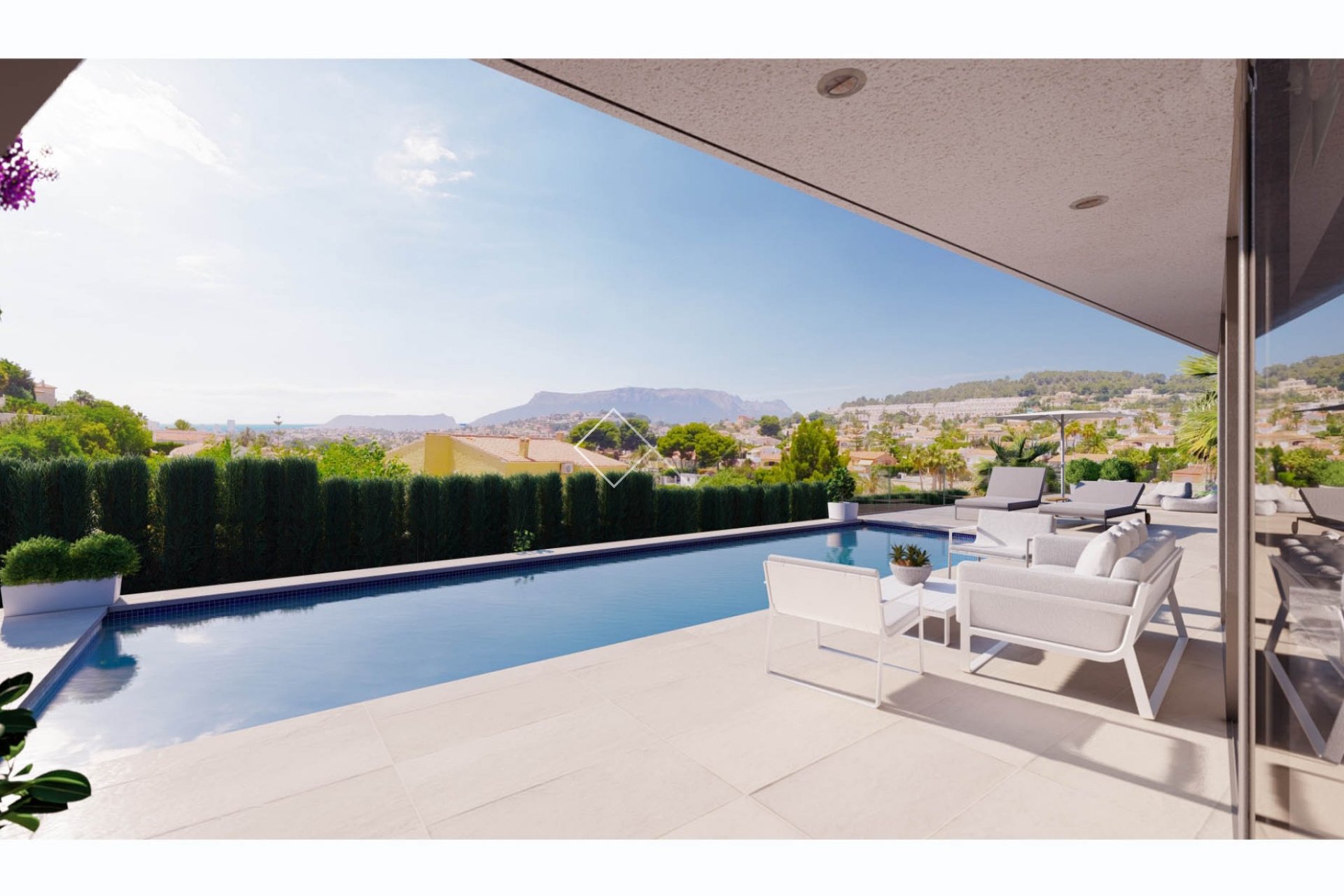 open uitzicht - Project voor nieuwe moderne designvilla in Gran Sol, Calpe