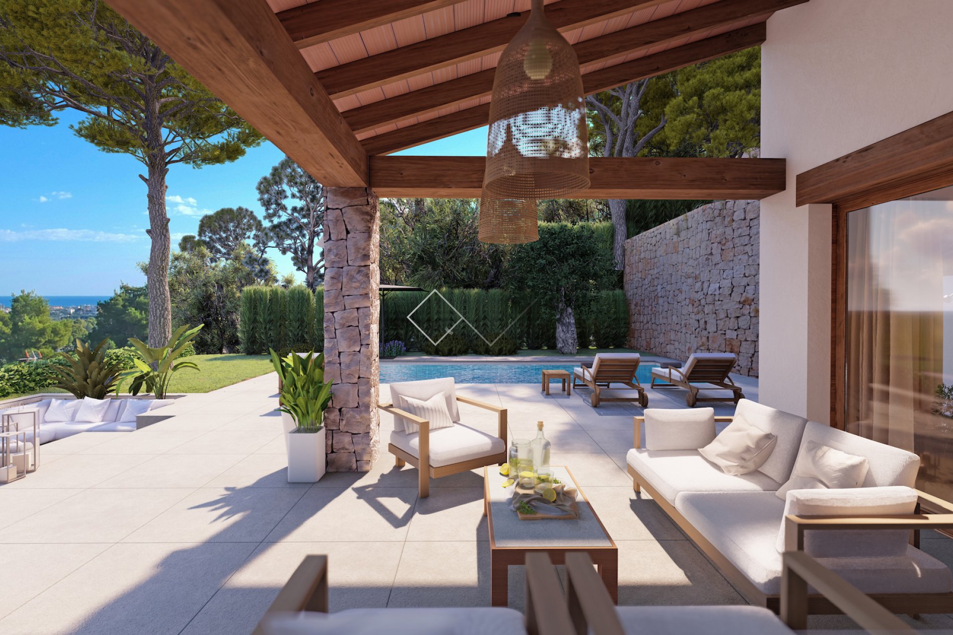 outside - Grand elegant new build villa in El Piver; Javea