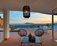 panoramisch uitzicht - Gloednieuwe villa met zeezicht in Altea te koop