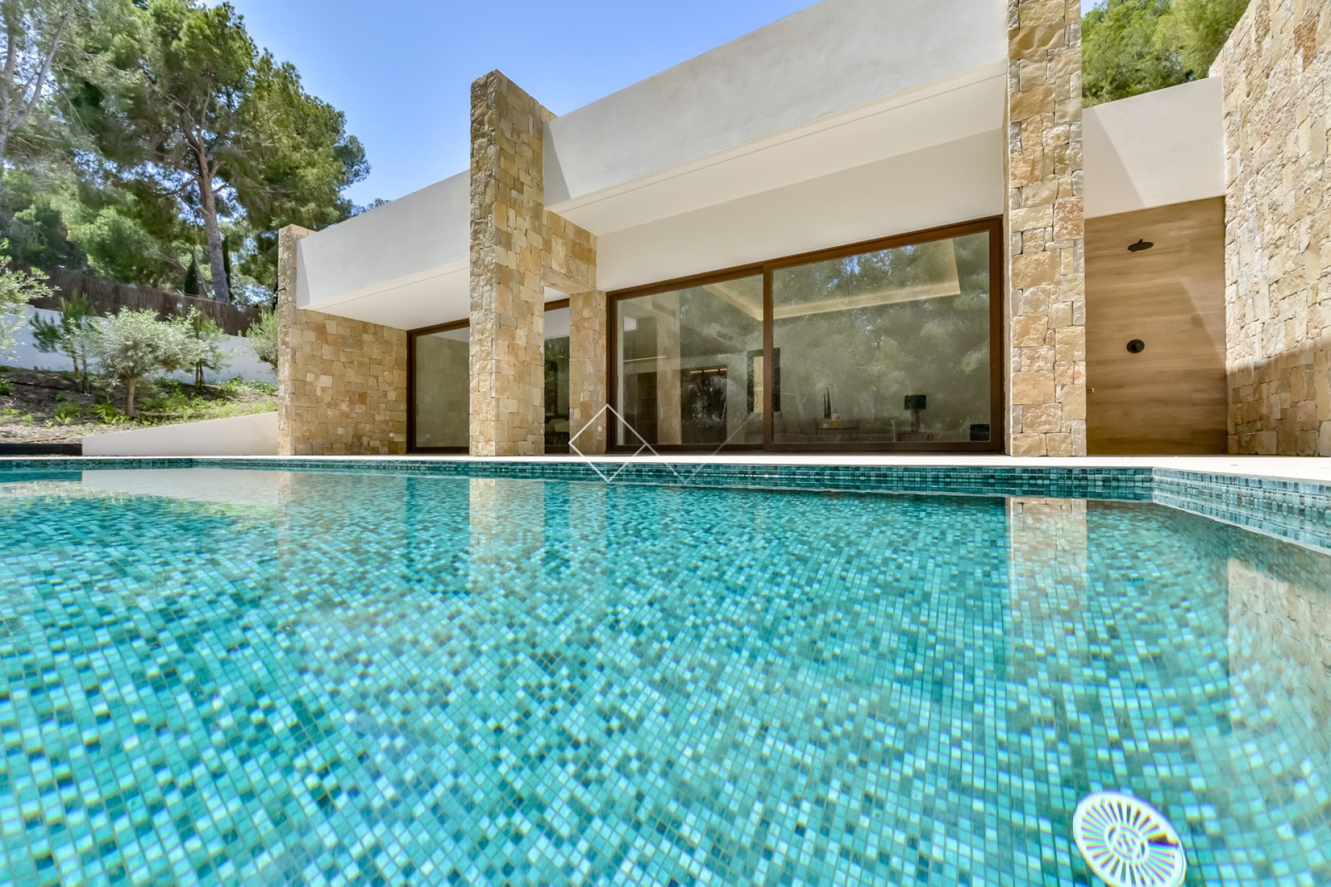 piscina - Se vende villa moderna de una sola planta llave en mano en Altea