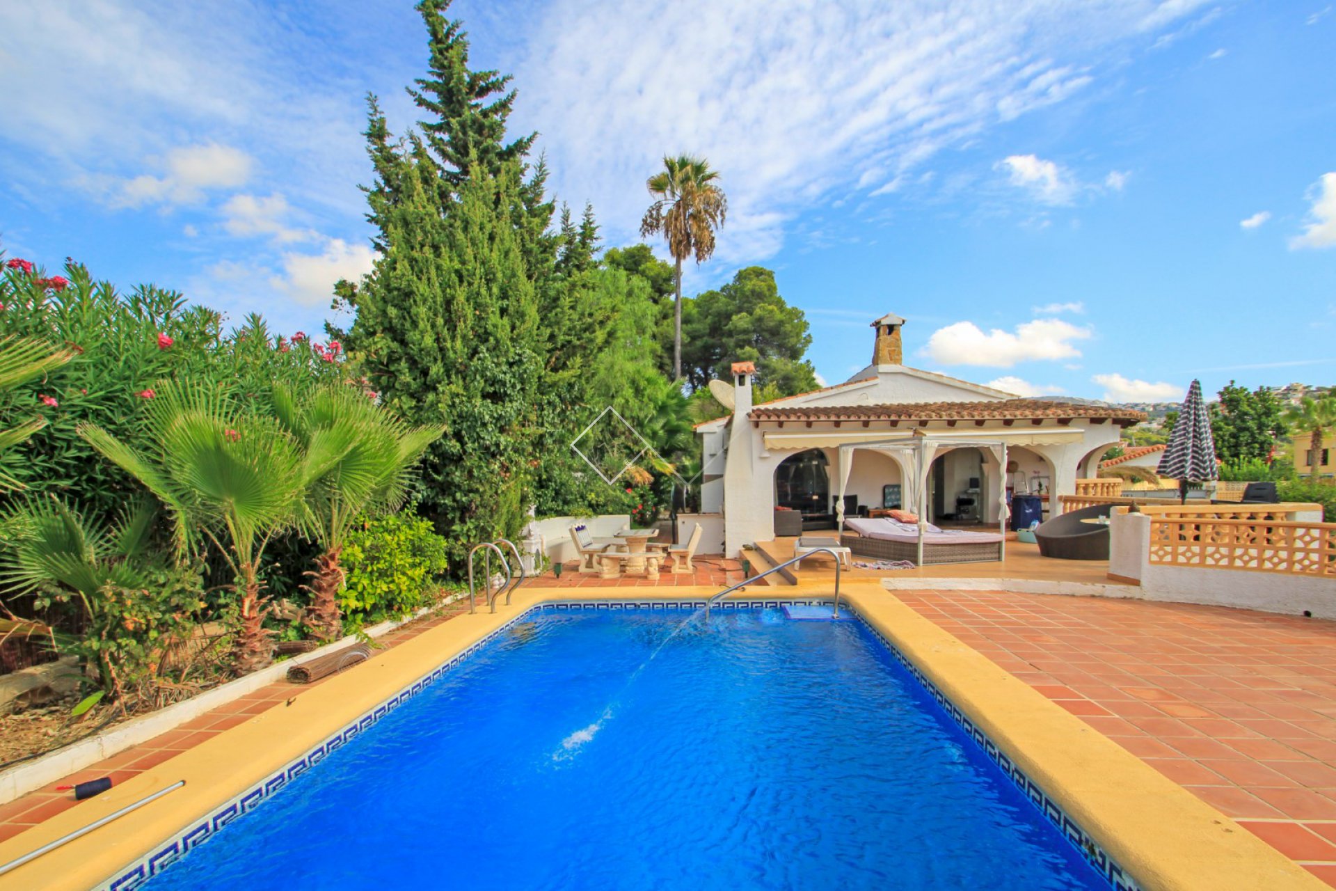 piscine jardin terrasse villa - Villa traditionnelle en vente à Pla del Mar, Moraira
