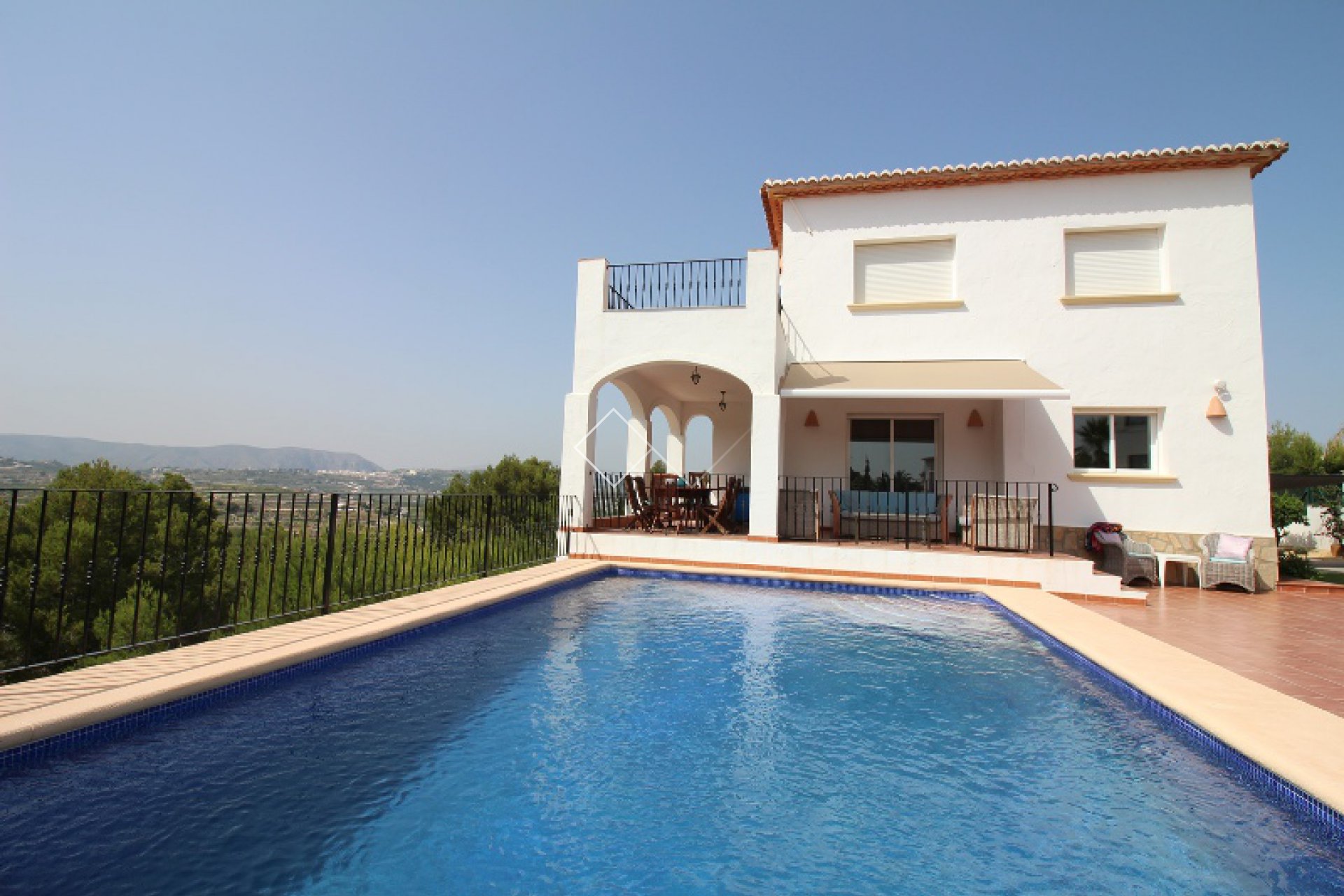 pool and house - Villa in Benimeit Moraira with lovely rural views