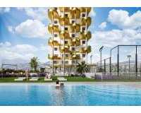 pool and paddle court - Newly built apartments for sale in striking luxury complex, Calpe