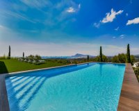 pool - Luxurious design villa with open sea views for sale in Altea Hills