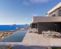 pool terrace - Luxury villa for sale in Benitachell - amazing sea views