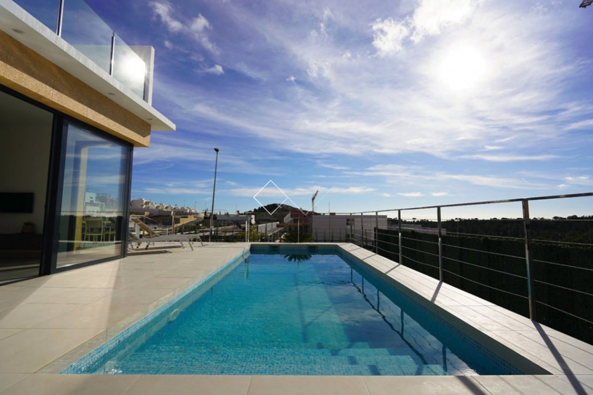 private pool - New build villa for sale in Finestrat