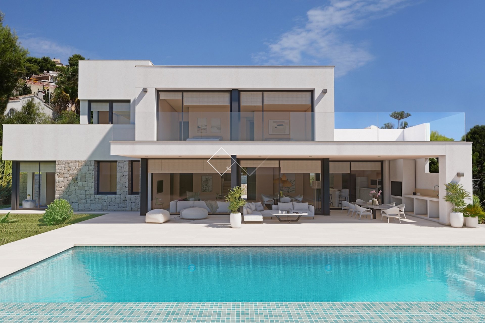 Project voor moderne villa te koop in Moraira, El Portet
