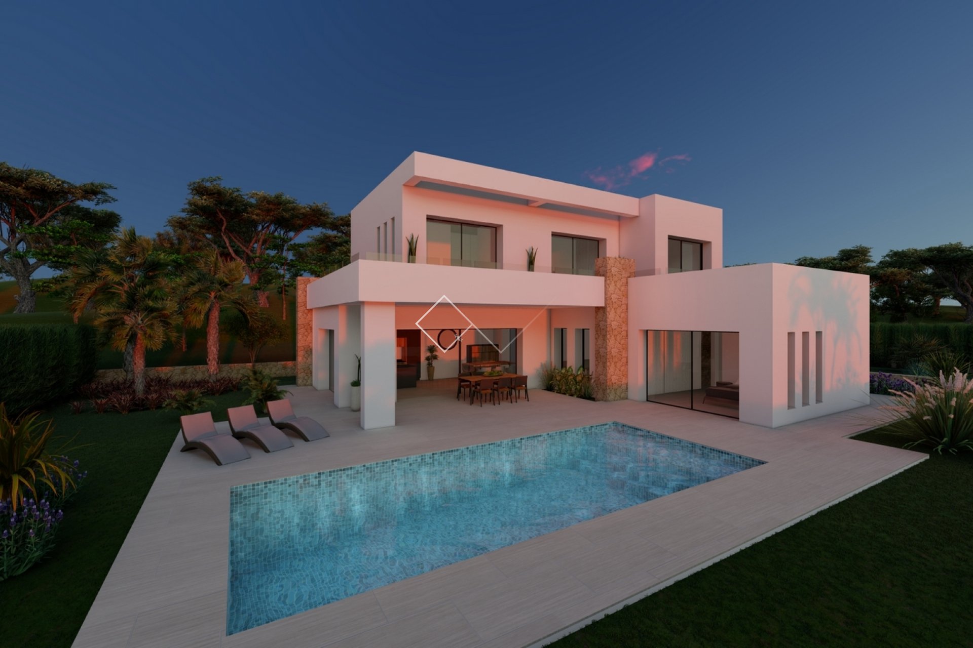 Projekt für moderne Villa zu verkaufen in Calpe, Empedrola II