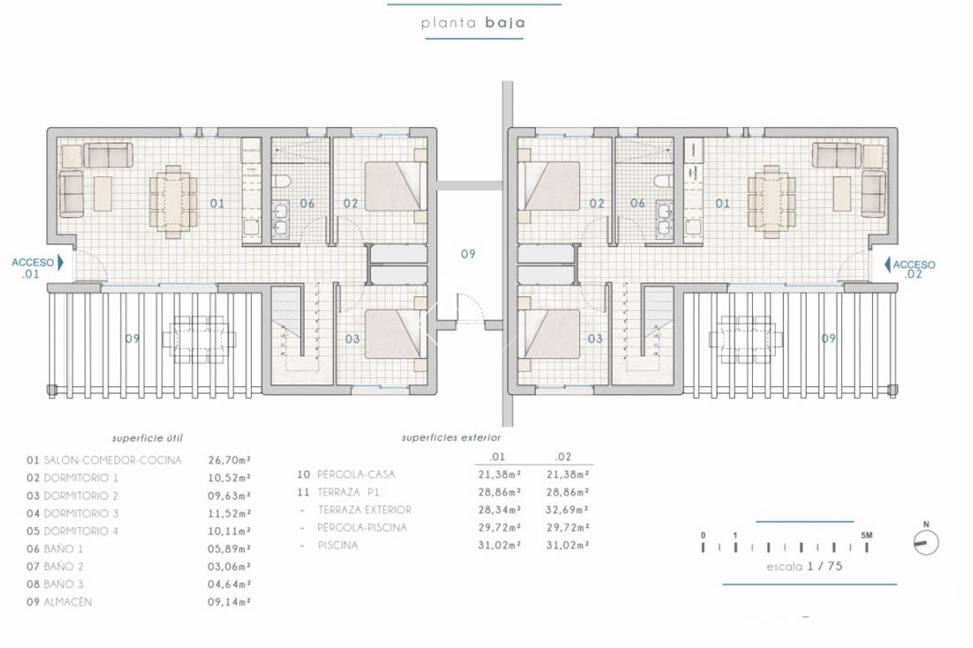 Resale - Semi-detached - Moraira - La Piñada