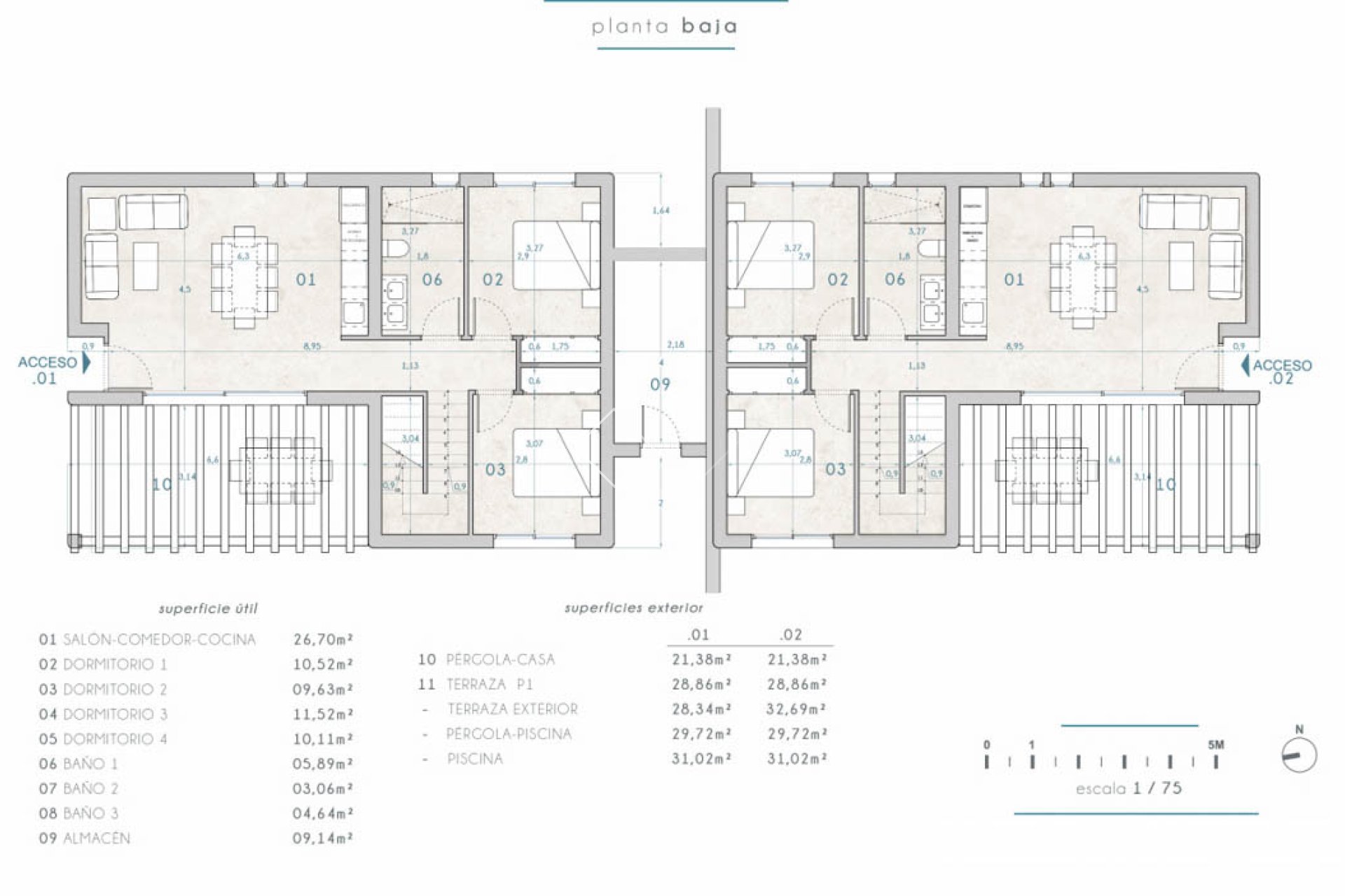 Resale - Semi-detached - Moraira - La Piñada