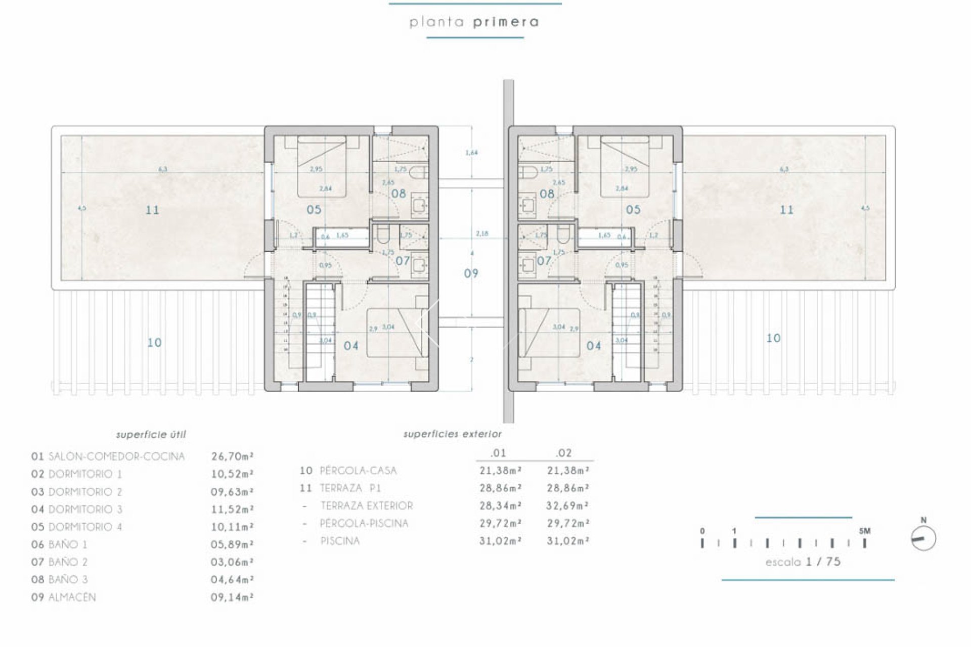 Resale - Semi-detached - Moraira - La Piñada