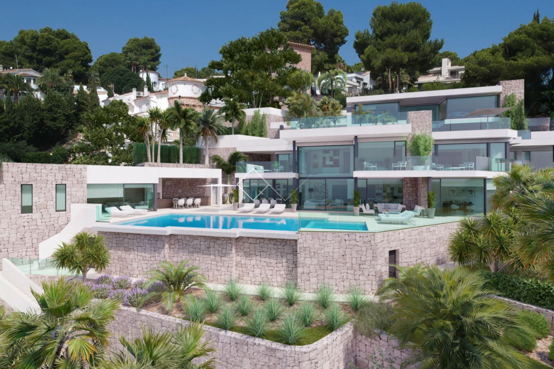 riesige luxuriöse Villa - Moderne Villa de luxe zu bauen in Benissa