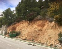 Schräges Grundstück Meerblick in Altea Hills 