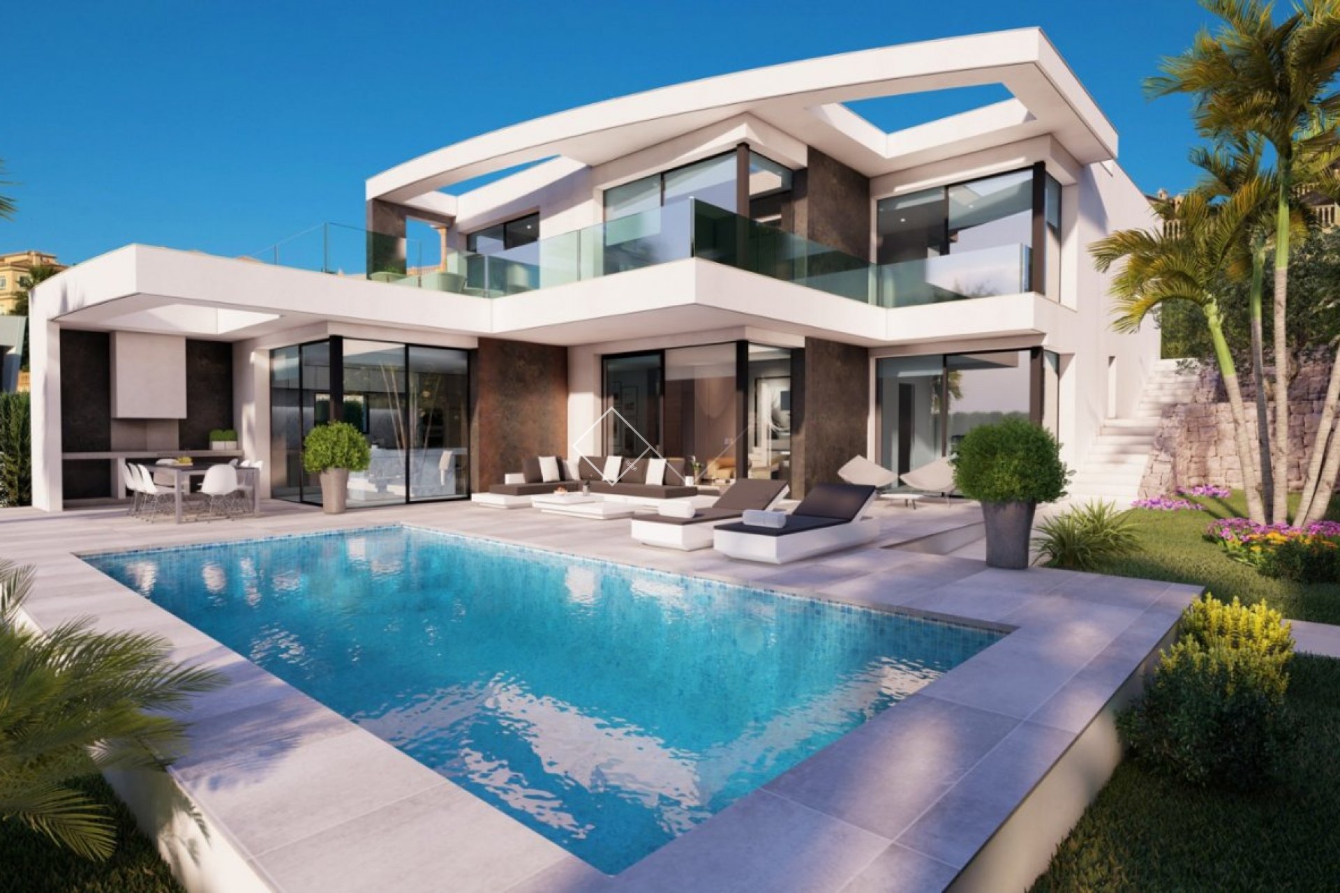 se vende: nueva villa de diseño con piscina en calpe