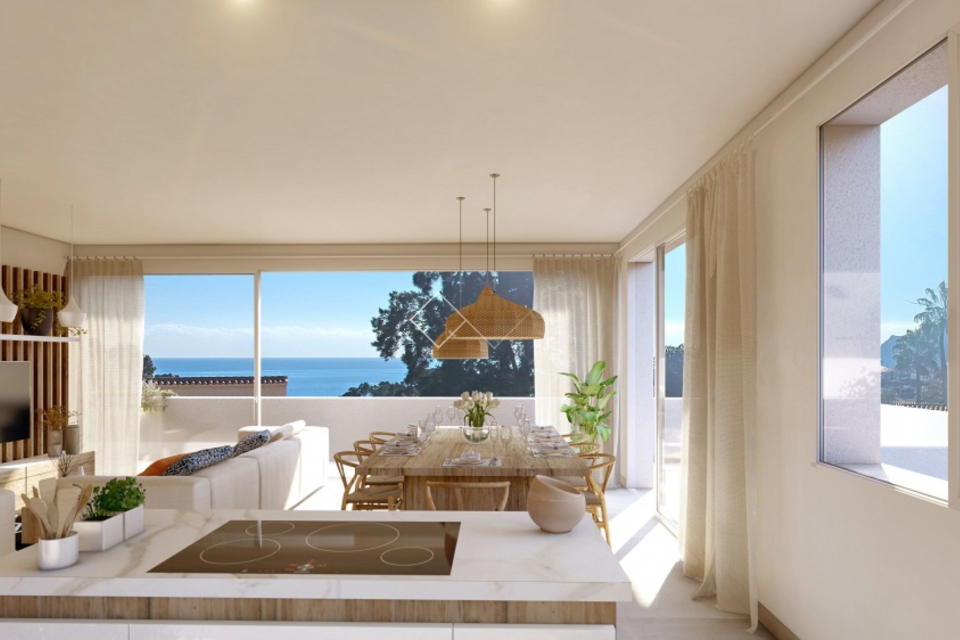 sea views - Brand new sea view villa for sale in Benissa - Ready summer 2023