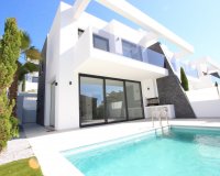 Semi-detached 3 floor sea view villa for sale in Calpe