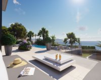 terrasse de la piscine - Superbe villa design avec vue imprenable sur la mer à Calpe