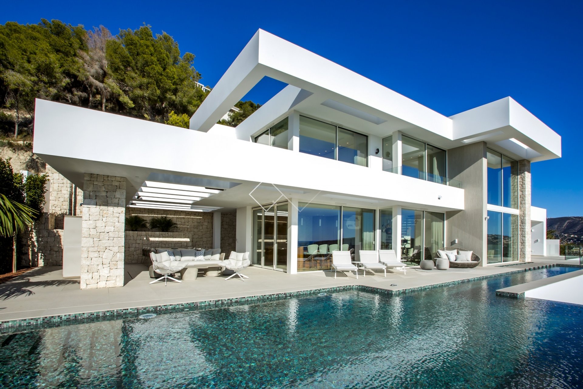 Top end modern sea view villa for sale in Moraira