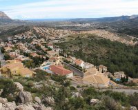 uitzicht - Gelijkvloerse moderne villa te koop in Pedreguer
