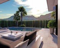 view pool - Modern design villa for sale in Calpe