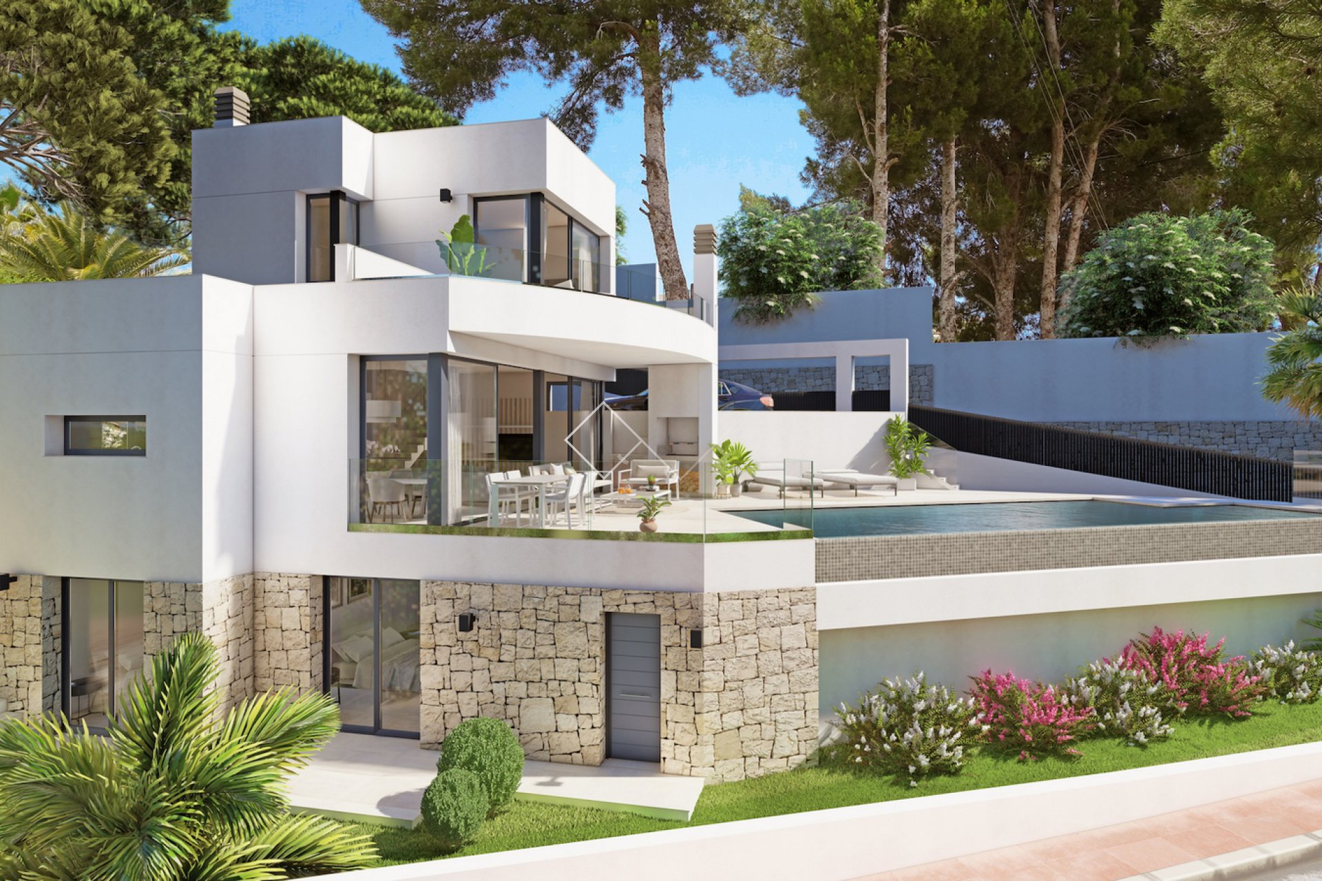 Villa con vistas al mar en venta en Benissa, a 1 km de la playa