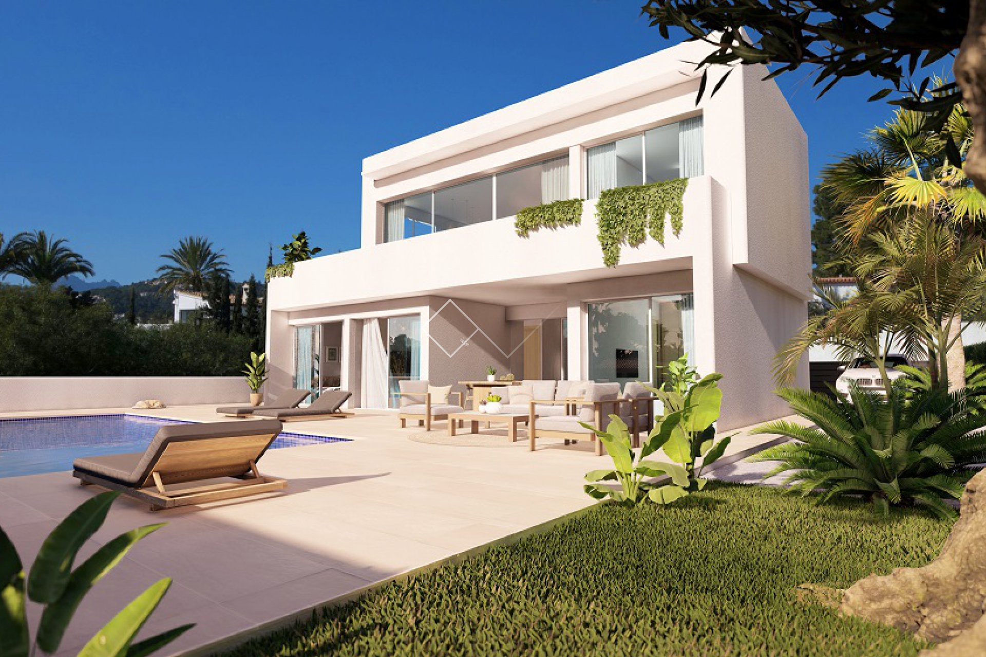 Villa neuve avec vue sur la mer à vendre à Benissa - Prêt été 2023