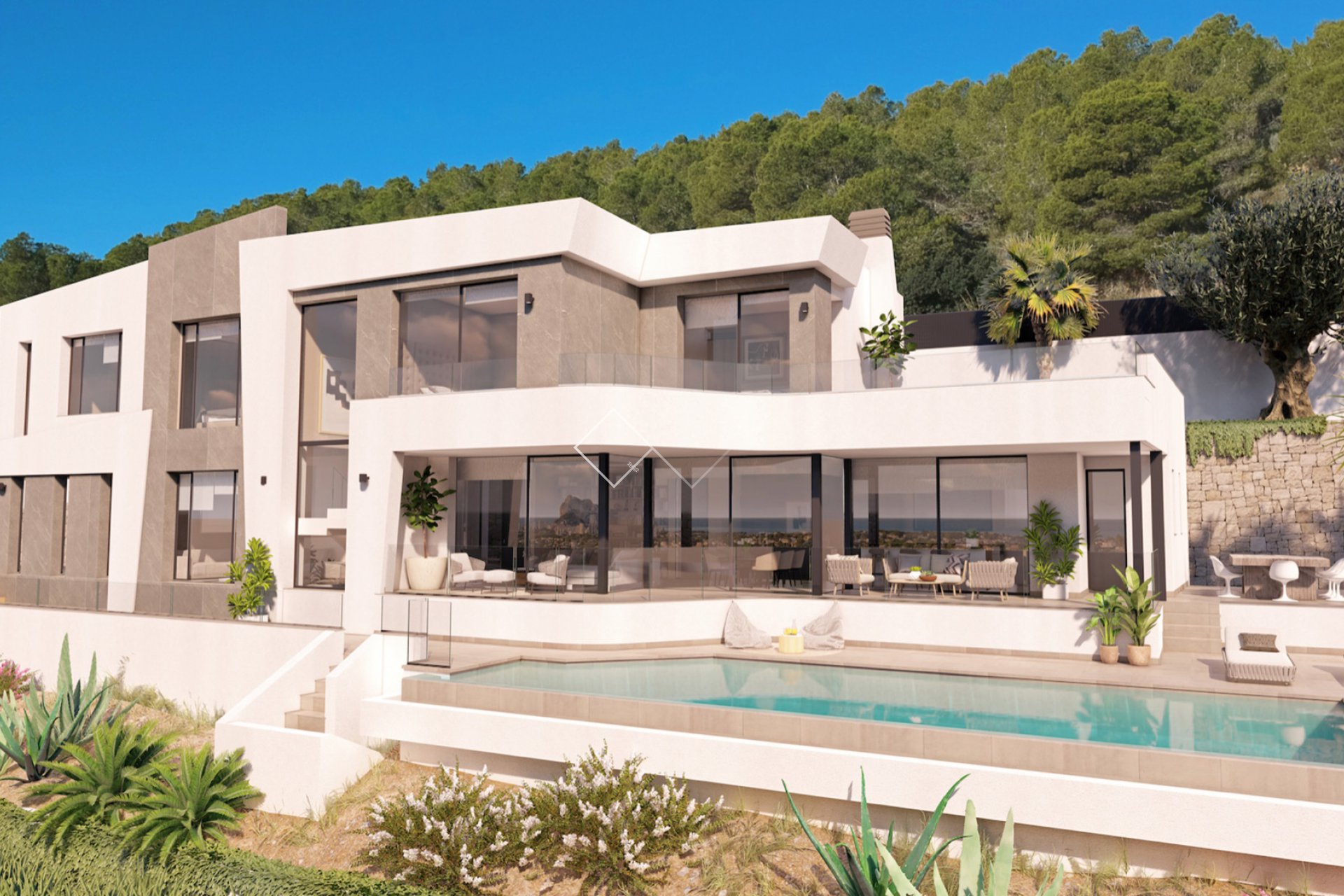 voorgevel - Moderne villa met magnifiek zeezicht in Calpe