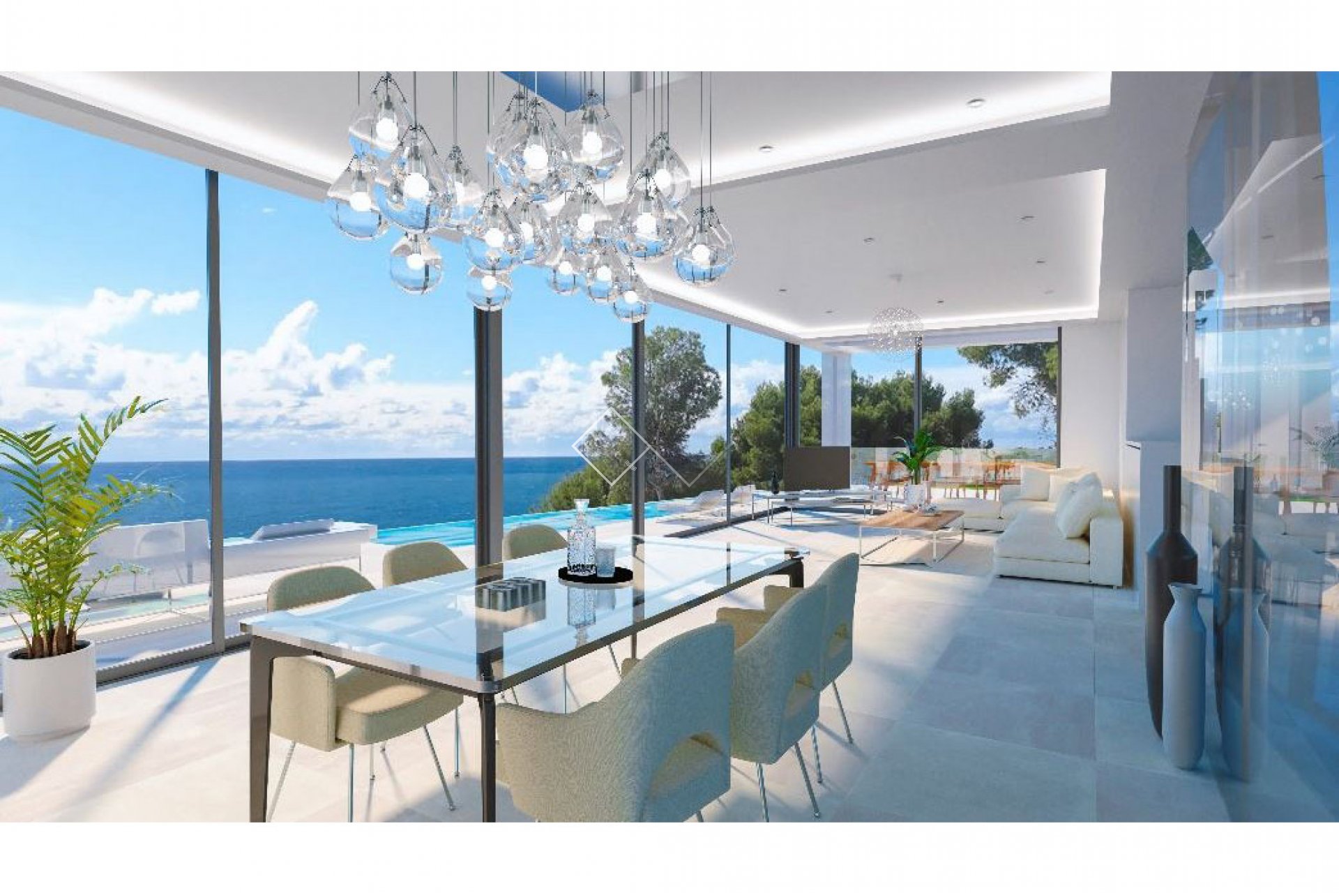 vue sur la mer - Superbe villa neuve à vendre à Benissa