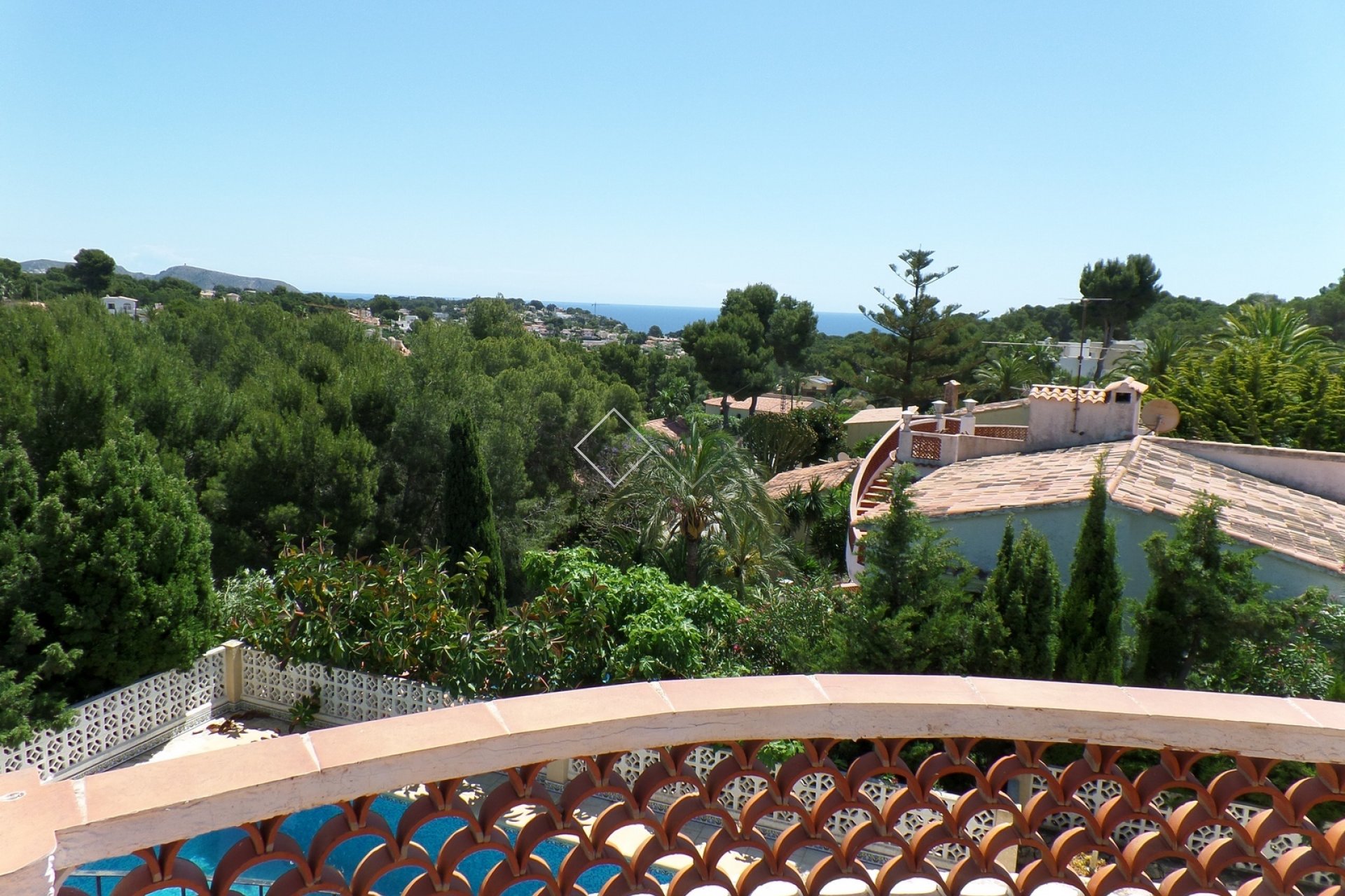 vue sur la terrasse de toit - Projet de rénovation: villa à vendre à Benissa, Buenavista