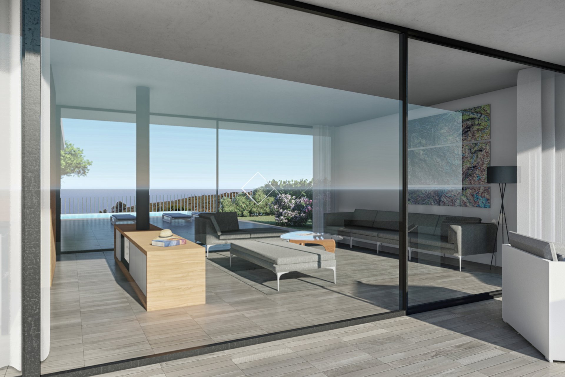 vue sur le mer - Villa de design moderne à vendre à El Portet, Moraira