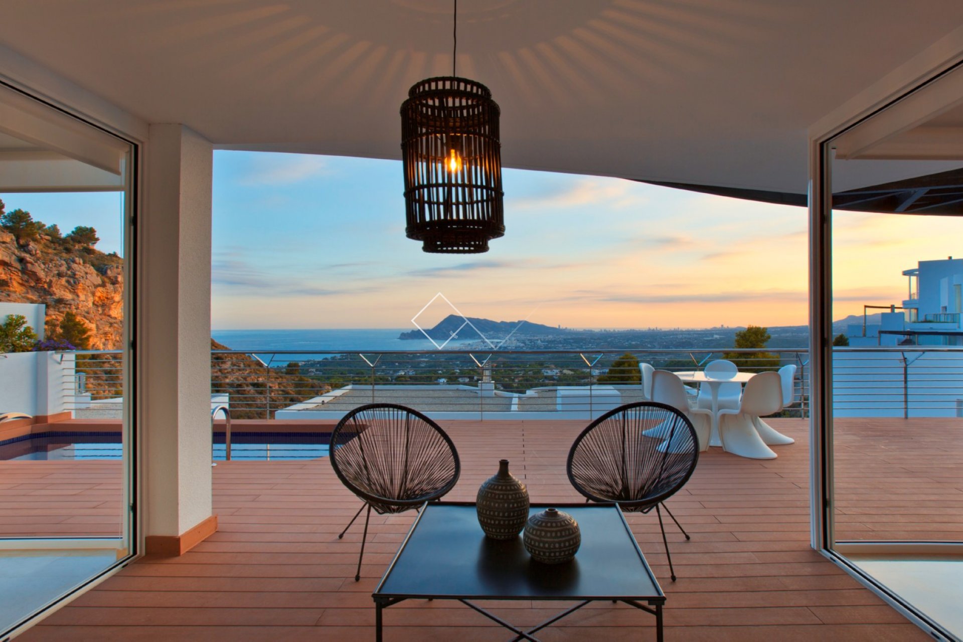 vues panoramiques - Villa neuve avec vue sur la mer à Altea à vendre