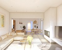woon-eetkamer - Eerstelijns nieuwe Ibiza villa te koop in Oliva