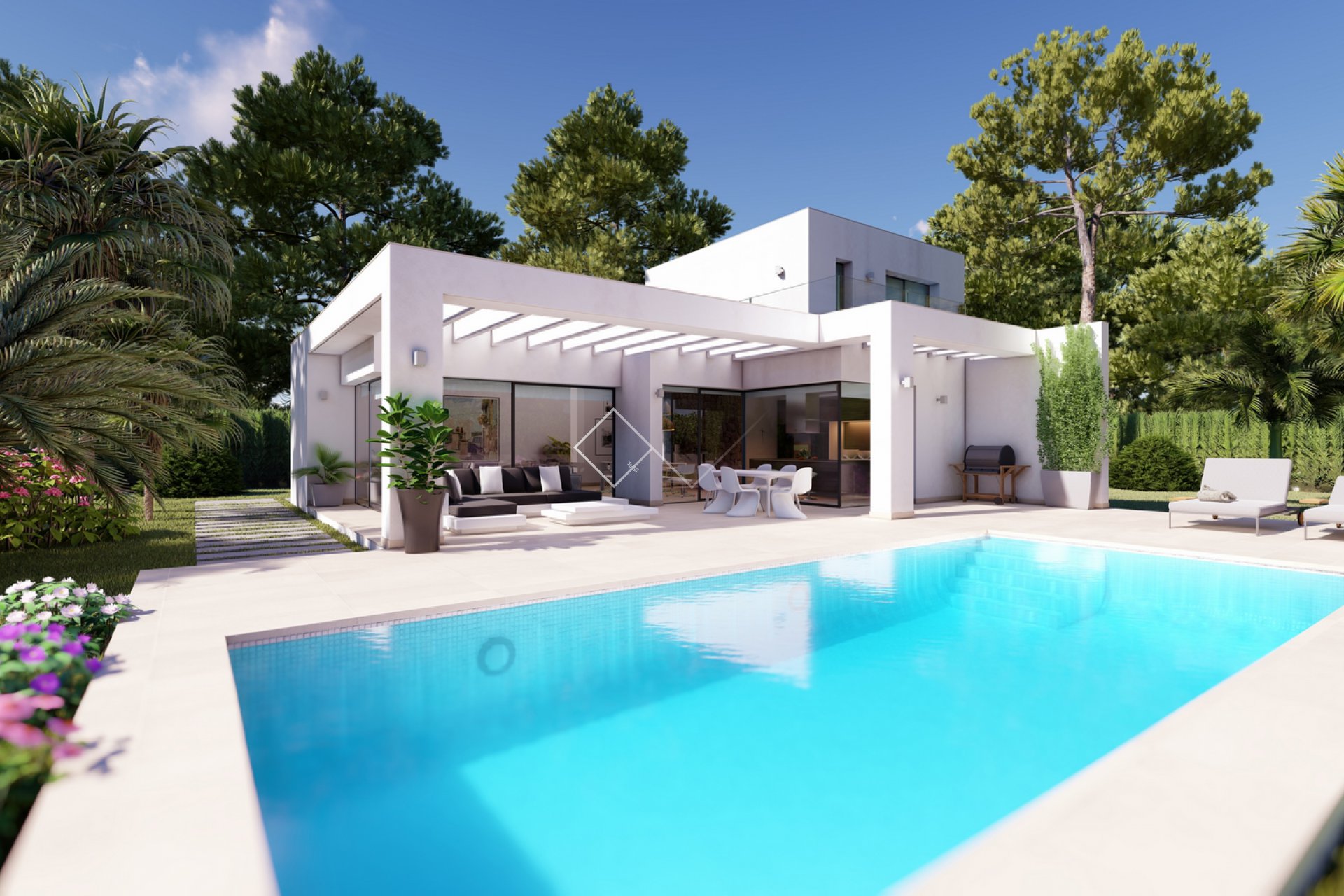 Wunderschöne neu zu bauende Villa zu verkaufen in Moraira, Benimeit